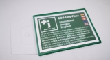 50 Stück SOS-Info-Pass Deutsch-Englisch-Set